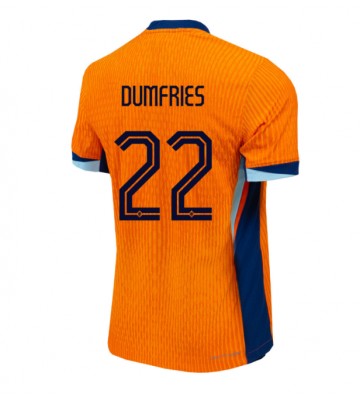 Holland Denzel Dumfries #22 Replika Hjemmebanetrøje EM 2024 Kortærmet